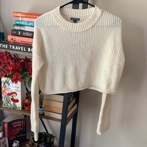 Wild Fable Cream Cropped Sweater